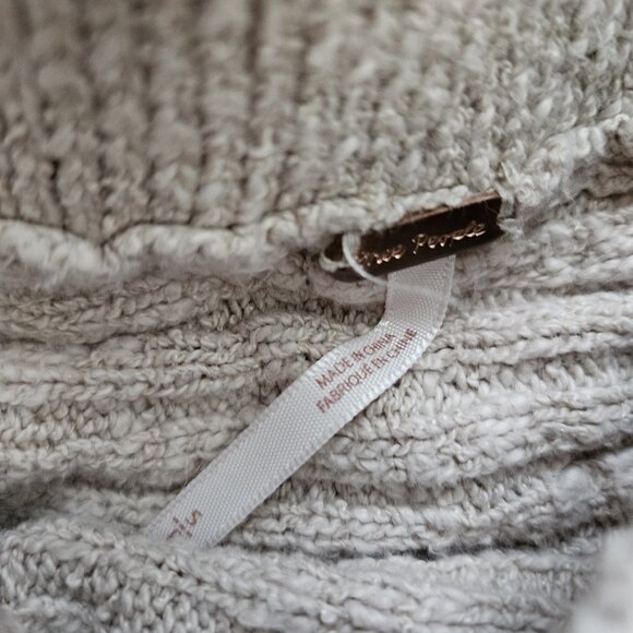 Free People Claudia Oatmeal Knit Belted Blanket Skirt Small - Picture 3 of 4